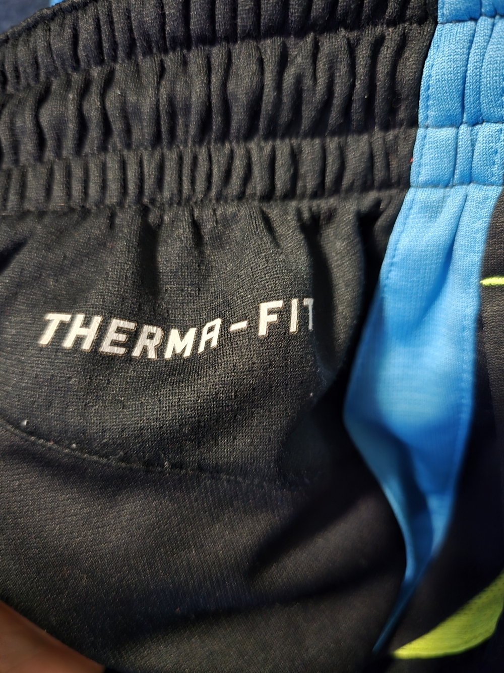 Nike KD Kevin Durant Therma-Fit Basketball Pants Youth Boys Large Black Blue 💖 - Picture 5 of 9